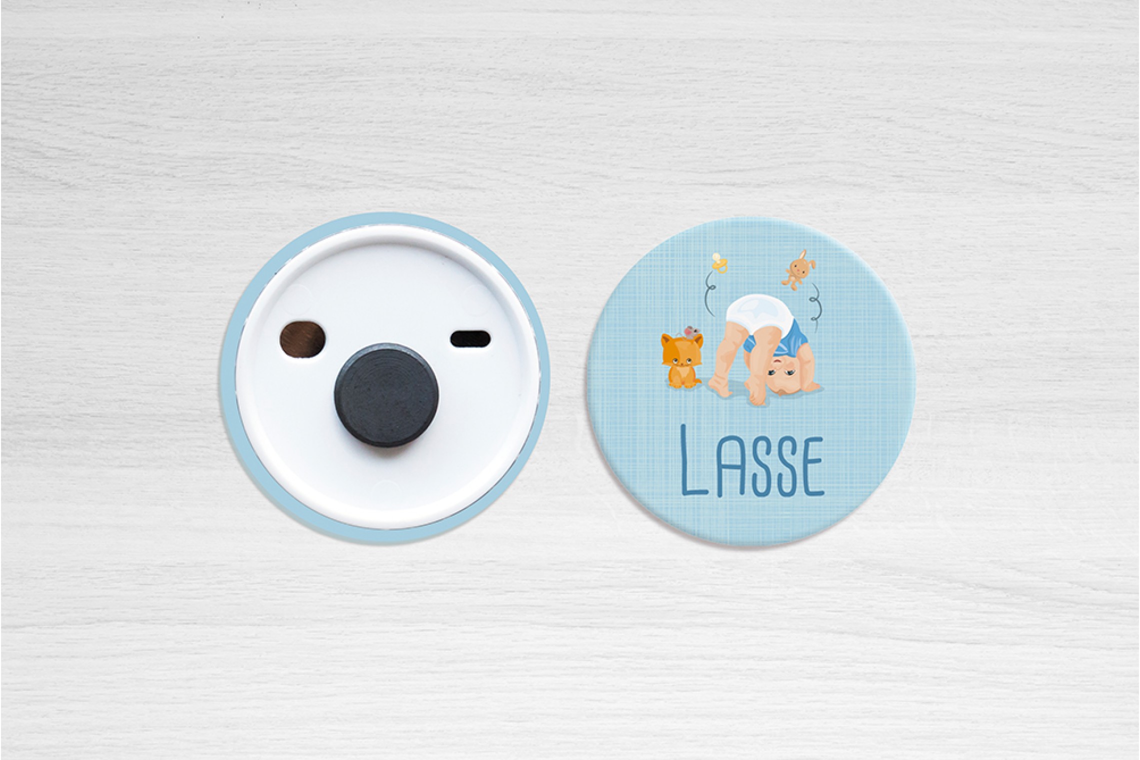 Jongen op zijn hoofd